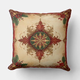 Red Decorative Christmas Throw Pillow Kissen