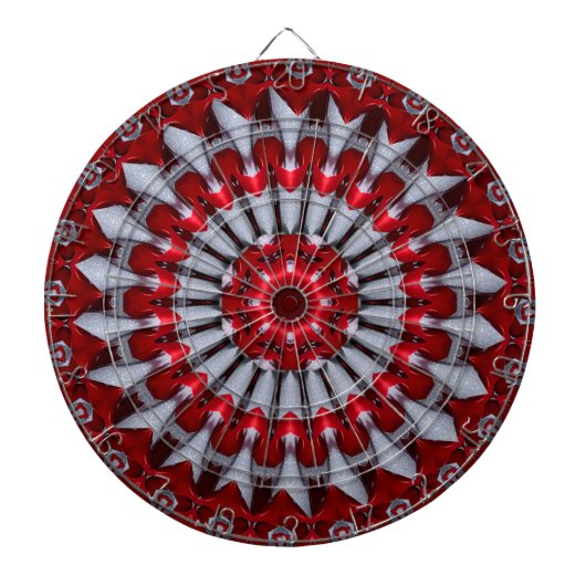 Red Decorative Dartboard Dartscheibe (vorne)