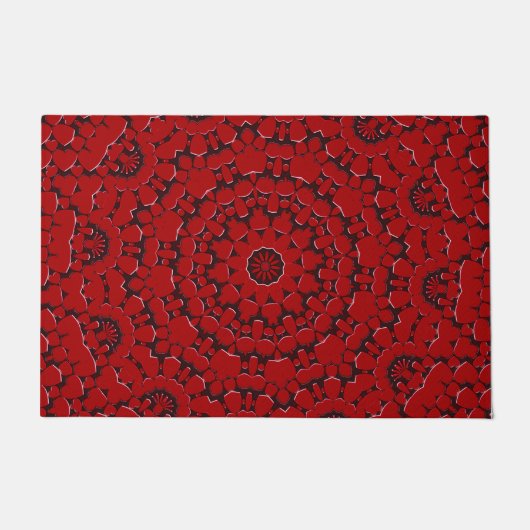 Red Decorative Doormat Fußmatte (Vorderseite)