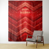 Red Decorative Holiday Backdrop Wandteppich (Beispiel)