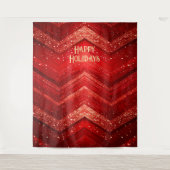 Red Decorative Holiday Backdrop Wandteppich (Vorderseite)