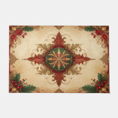 Red Decorative Holiday Doormat Fußmatte (Vorderseite)