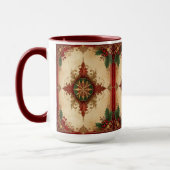 Red Decorative Holiday Mug Tasse (Links)