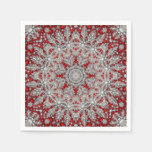 Red Decorative Holiday Napkin Serviette (Vorderseite)