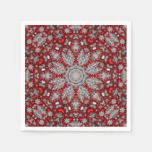 Red Decorative Holiday Napkin Serviette (Vorderseite)