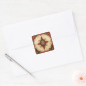 Red Decorative Holiday Sticker (Umschlag)