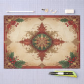 Red Decorative Holiday Tissue Paper Seidenpapier (Handwerk)