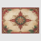 Red Decorative Holiday Tissue Paper Seidenpapier (Vorderseite)