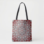 Red Decorative Holiday Tote Bag Tasche (Vorderseite)