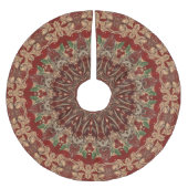 Red Decorative Tree Skirt Polyester Weihnachtsbaumdecke (Vorderseite)