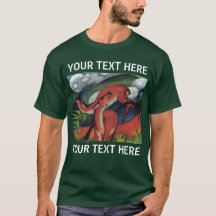 Red Deer Franz Marc Berühmter T - Shirt