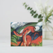 Red Deer II von Franz Marc Classic Malerei Postkarte (Stehend Vorderseite)