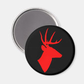 Red Deer Magnet (Vorderseite/Rückseite)