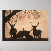 Red Deer Stags Poster (Vorne)