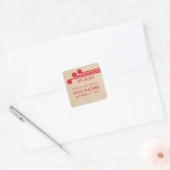 Red Deko Chic Save the Date Stickers (Umschlag)