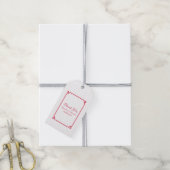 Red Deko Chic Wedding Geschenkanhänger (Mit Garn)