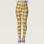 Red Delicious Apfel Äpfel Frucht Print Leggings (Vorderseite)