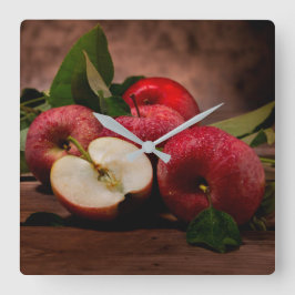 Red Delicious Äpfel Große Uhr