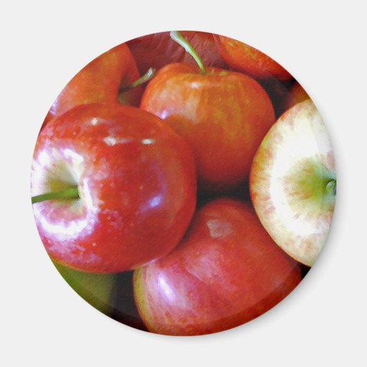 Red Delicious Äpfel Magnet (Vorne)