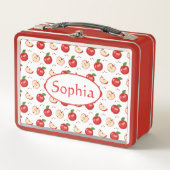 Red Delicious Äpfel Metall Brotdose (Vorderseite)