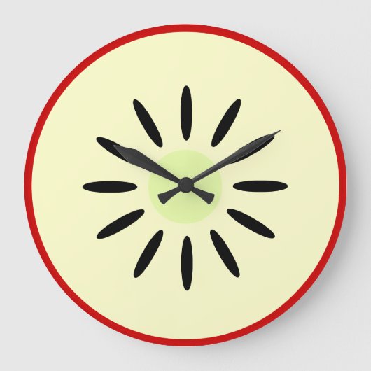 Red Delicious Apple Große Wanduhr (Vorderseite)