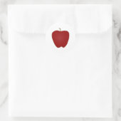 Red Delicious Apple Logo Runder Aufkleber (Tasche)
