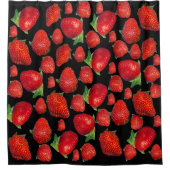 Red Delicious Erdbeeren, Duschvorhang (Vorderseite)