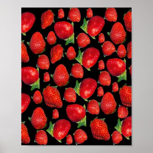 Red Delicious Erdbeeren, Poster (Vorne)