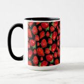 Red Delicious Erdbeeren, Tasse (Links)