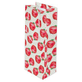 Red Delicious Geschenktüte Für Weinflaschen (Vorderseite Schrägansicht)