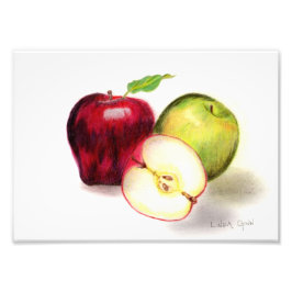 Red Delicious Granny Smith Äpfel Foto Print