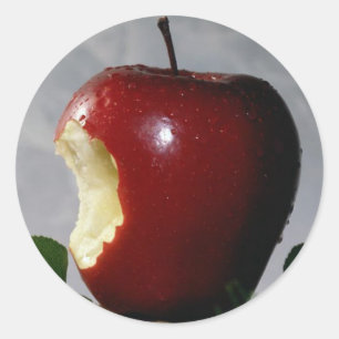 Red Delicious Runder Aufkleber