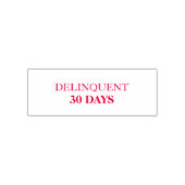Red Delinquent 30 Days Office Permastempel (Design)