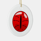 Red Demon Cat Eye Ceramic Ornament (Rechts)