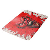 Red Demon Fury Art Badematte (Schrägansicht)