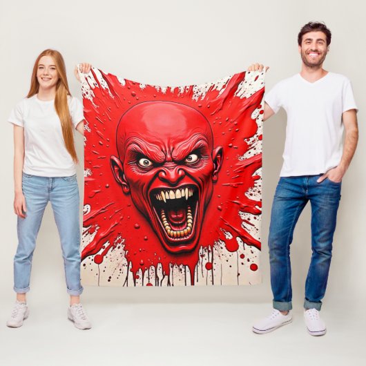 Red Demon Fury Art Fleecedecke (Beispiel)
