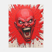 Red Demon Fury Art Fleecedecke (Vorderseite)