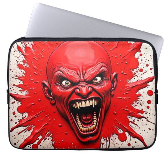 Red Demon Fury Art Laptopschutzhülle (Vorderseite)
