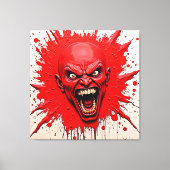 Red Demon Fury Art Leinwanddruck (Vorderseite)