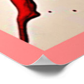 Red Demon Fury Art Poster (Ecke)