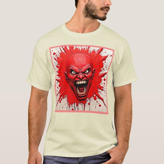 Red Demon Fury Art T-Shirt (Vorderseite)