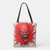 Red Demon Fury Art Tasche (Rückseite)