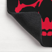 Red Demon Skull Gothic Grafik Design Mousepad (Ecke)