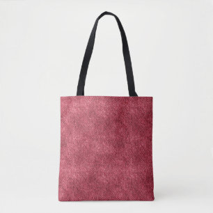 Red Denim Pattern Tasche
