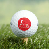Red Design to Mark Golfers Golfball (Insitu T-Shirt)