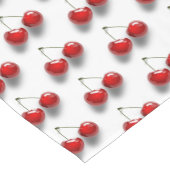 Red Dessert Glazed Cherries Pattern Kurzer Tischläufer (Ecke)