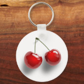 Red Dessert Glazed Cherries Schlüsselanhänger (Vorderseite)