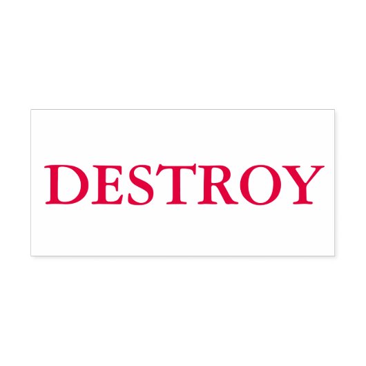 Red Destroy Permastempel (Design)