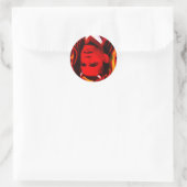 Red Devil - Barack Obama Runder Aufkleber (Tasche)
