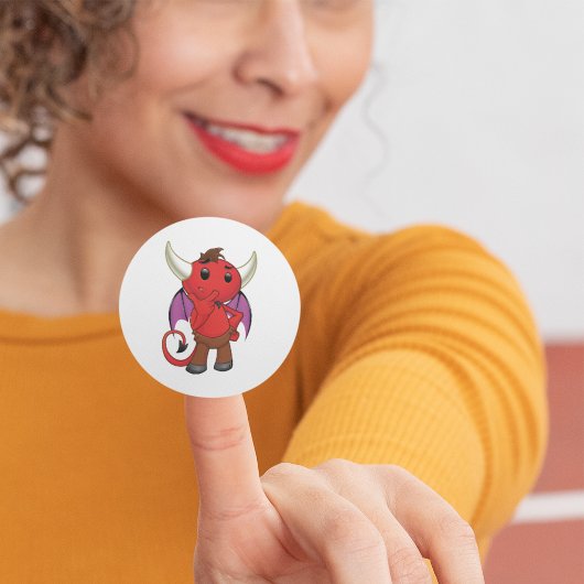 Red Devil Bat Stickers